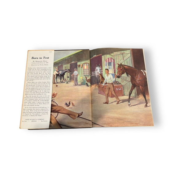 Born to Trot by Marguerite Henry 1950 HC Rand McNally 1956 Edition Rare - Picture 9 of 10